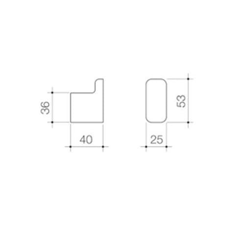 Luna Robe Hook Chrome