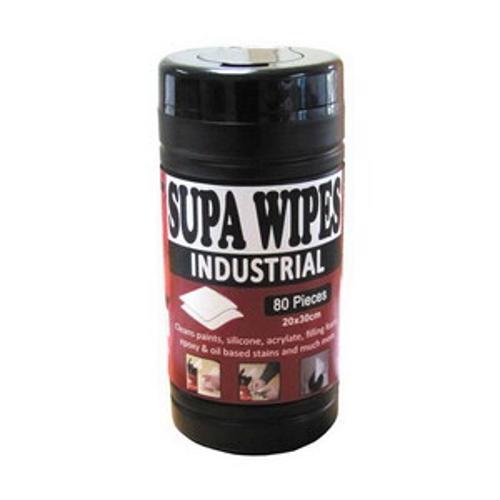 Supa Wipes Industrial Cleaning Wipes 80-Pack SW-80I - Blu-Mol