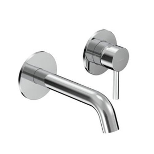 Tube Wall Mount Mixer Chrome