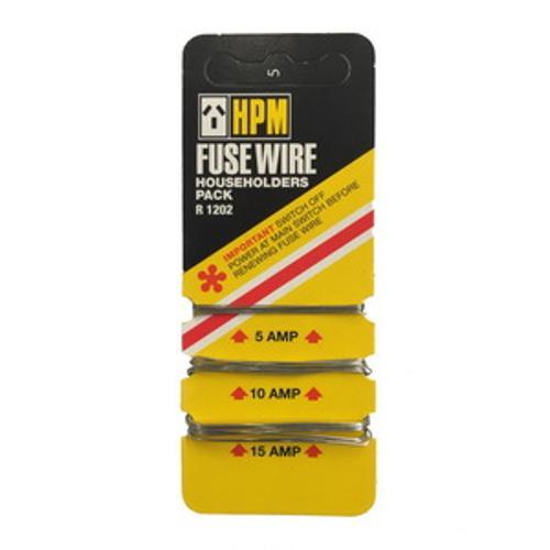 Fuse Wire Card 5A /10A /15A Pack of 3 - HPM