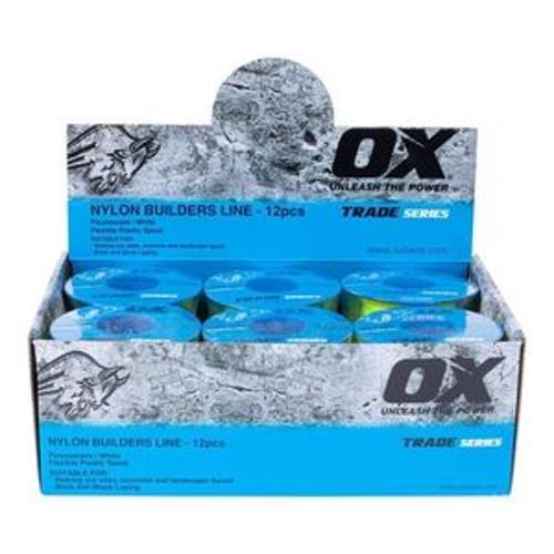 Trade Builder's Line Number 8 50 Metre Lime OX-T102805 - OX Tools