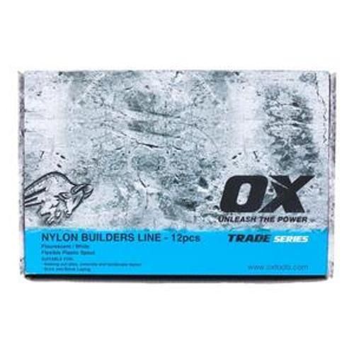 Trade Builder's Line Number 8 100 Metre White OX-T102810 - OX Tools
