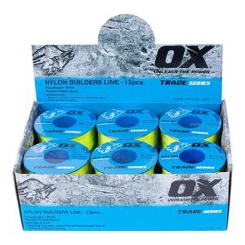 Trade Builder's Line Number 8 100 Metre White OX-T102810 - OX Tools