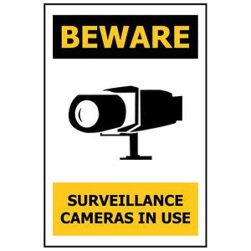 Surveillance Cameras In Use Sign 240 x - Safety Genius 340mm