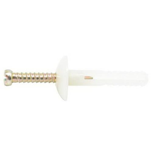 Mushroom Head Nylon Anchor M6.5 - Ramset 38mm ZP 25 Pack