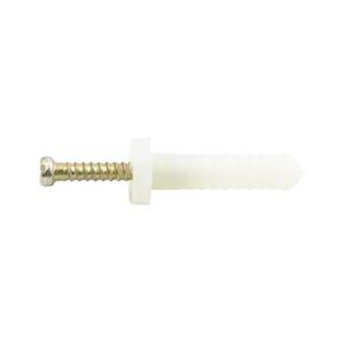 Round Head Nylon Anchor Zinc Nail-In M6.5 - Ramset 25mm 25 Pack