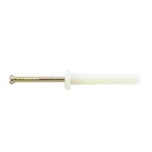 Round Head Nylon Anchor M6.5 - Ramset 38mm ZP 25 Pack