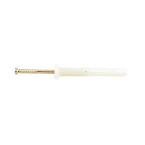 Nylon Anchor Round Head M6.5 - Ramset 50mm ZP Nail 20 Pack
