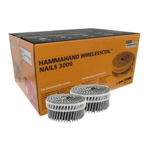 HammaHand Round Head Weatherboard Coil Nail 3.15 x 75mm Ring Stainless Steel