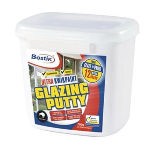 KwikPaint Glazing Putty White - Bostik 700g Sausage