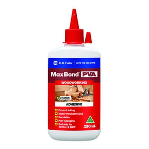 Max Bond PVA Wood Glue - H B FULLER 250ml White