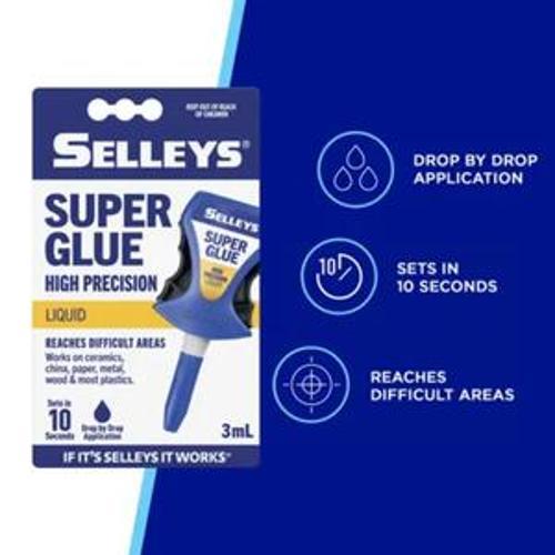 Super Glue Liquid High Precision - Selleys 3ml