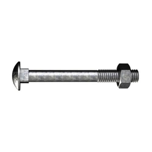 Coach Bolt and Nut 12 x - Ecko 300mm 4.6 Galvanised Steel