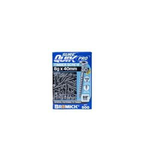 SureQuik Pro Wood Screw - Bremick 8G 40mm B8 T20 500 Packet