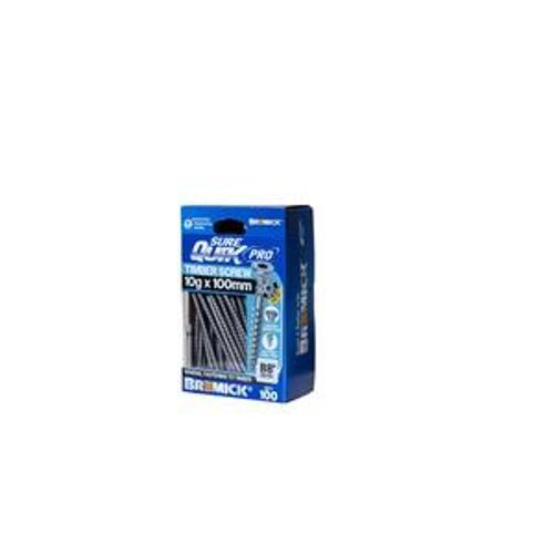 SureQuik Pro Wood Screw - Bremick 10G 100mm B8 T25 100 Packet