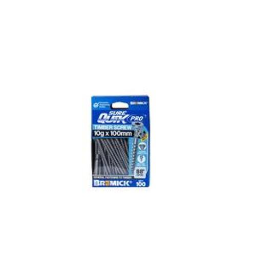 SureQuik Pro Wood Screw - Bremick 10G 100mm B8 T25 100 Packet