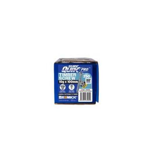 SureQuik Pro Wood Screw - Bremick 10G 100mm B8 T25 250 Packet