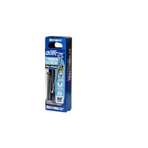 SureQuik Pro Wood Screw - Bremick 10G 65mm B8 T25 25 Packet