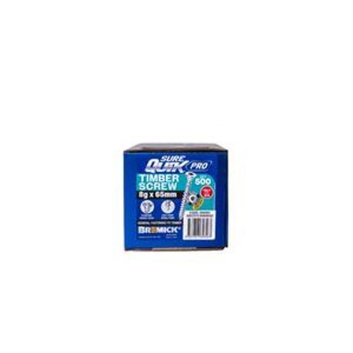 SureQuik Pro Wood Screw - Bremick 8G 65mm SS T304 T20 500 Packet