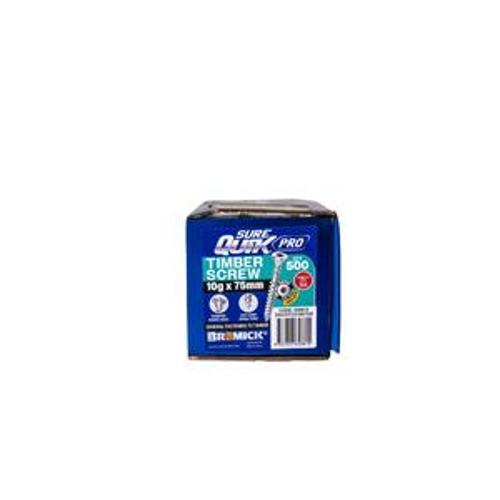 SureQuik Pro Wood Screw - Bremick 10G 75mm SS T304 T25 500 Packet
