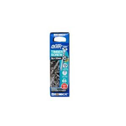 SureQuik Pro Wood Screw - Bremick 8G 32mm SS T304 T20 65 Packet