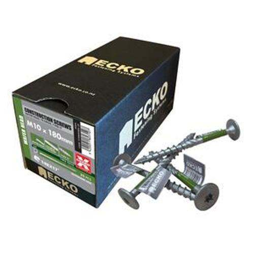 T-REX17 Construction Screw Wafer Head M10 - Ecko 180mm T50 XGuard 25 Pack