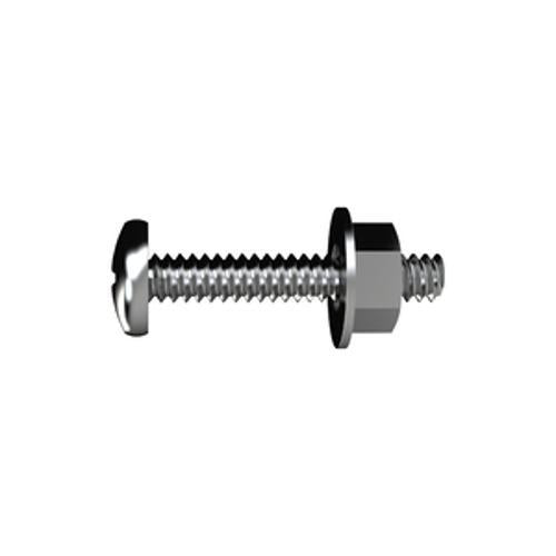 Metal Thread Screw 1/4 x 2 Inch Pan Head Phillips Drive T302 Stainless Steel