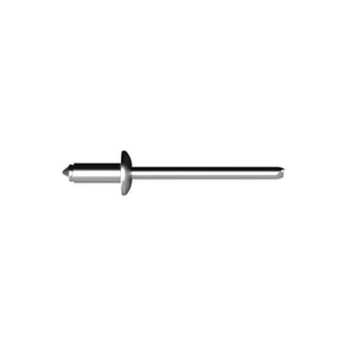 Rivet 4-3mm Truss Head 5052 Aluminium Body Zinc Plated Steel Stem RPT2S0403I0