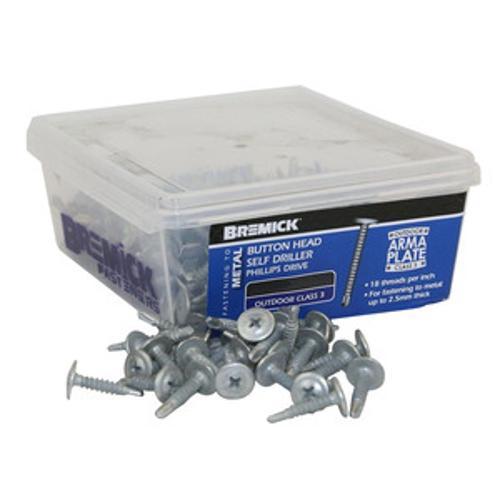 Self Drilling Screw for Metal 8g-18 x 16mm Button Head Phillips Drive Class 3