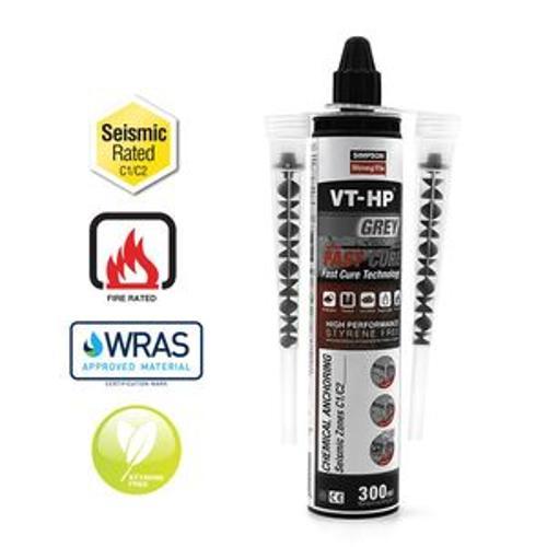 VT-HP Anchoring Adhesive Fast Cure C1-C2 Seismic Rated Grey - 300ml
