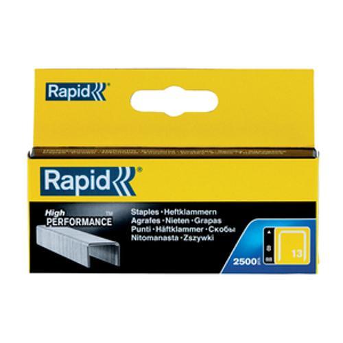 Staples 13/8 8mm Galvanised Fine Wire 2500 pack - RAPID