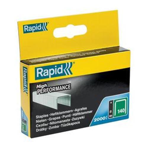 Staples 140/8 8mm Galvanised Flat Wire 2000 Pack - Rapid