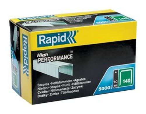 Staples 140/10 10mm Galvanised Flat Wire 5000 Pack - RAPID