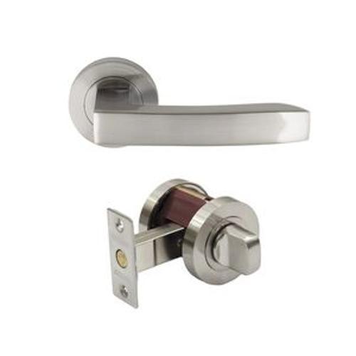 Futura Privacy Set Round Rose Corbel Brushed Nickel