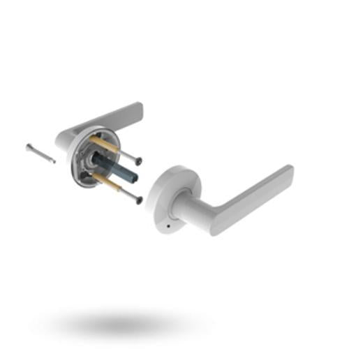 Velocity Standard Rose Series Lever Set Satin Chrome Pearl L3 DP - Lockwood