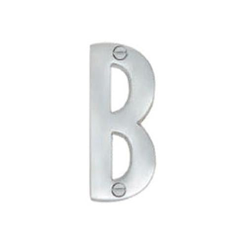 Modern Letter B Satin Chrome 76mm