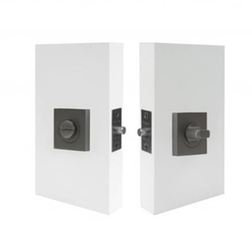 Auxiliary Square Privacy Set - Windsor Hardware 60mm Backset Graphite Nickel