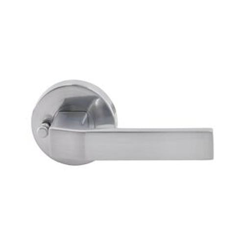 S Range Sienna Lever Integrated Privacy Set Satin Chrome SIE102 - Miles Nelson