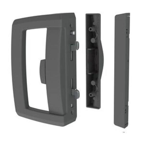 Aria Endeavour Non-Locking D-Handle Interior Slim Pull Exterior Black - Lockwood