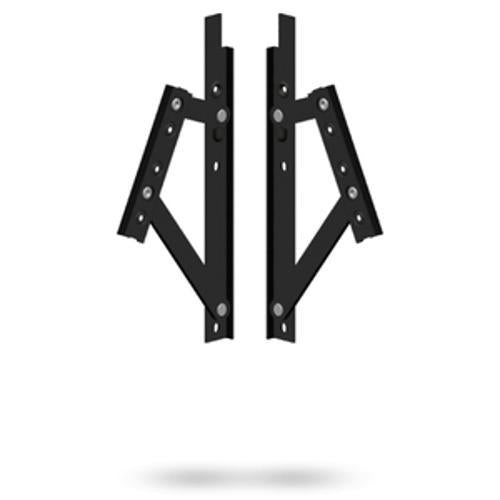 Aluminium Friction Window Stay Black 420HD A Pair P1553B - Interlock