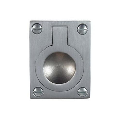 Flush Ring 50 x 37mm Satin Chrome