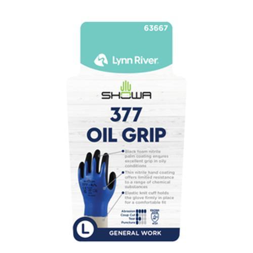 Showa 377 Oil Grip Work Glove - Lynn River L