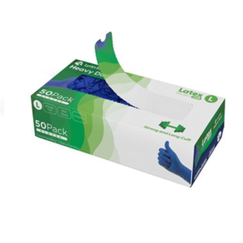Disposable Gloves Heavy Duty Latex 50 Pack - Lynn River M
