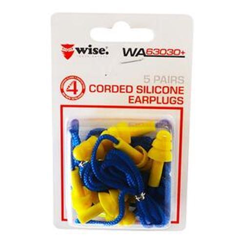 Wise Corded Silicone Earplugs 100 Pairs - Lynn River