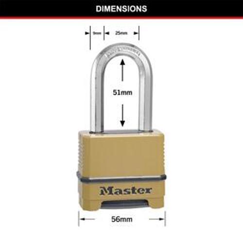 Combination Lock 51mm - MAGNUM