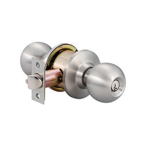 Bala 100C Keyed Alike Knobset Entrance Lock 60-70mm Backset Satin Stainless