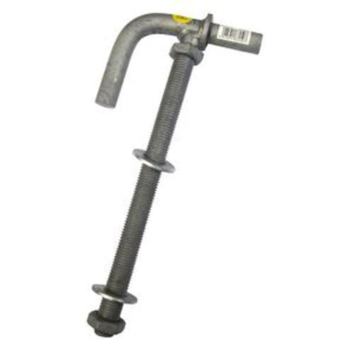 Gudgeon Lock Thru Post 425 x - Gartner 50mm Galvanised Heavy-Duty Long Pin G1025