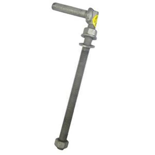 Gudgeon Thru Post 425 x - Gartner 70mm Galvanised Heavy Duty Long Pin G8540