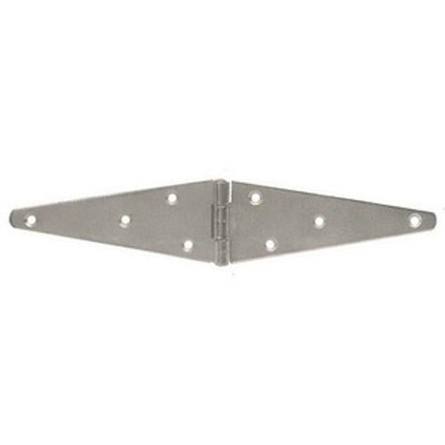 150mm Heavy Strap Hinge Bright Zinc Plated - Gartner