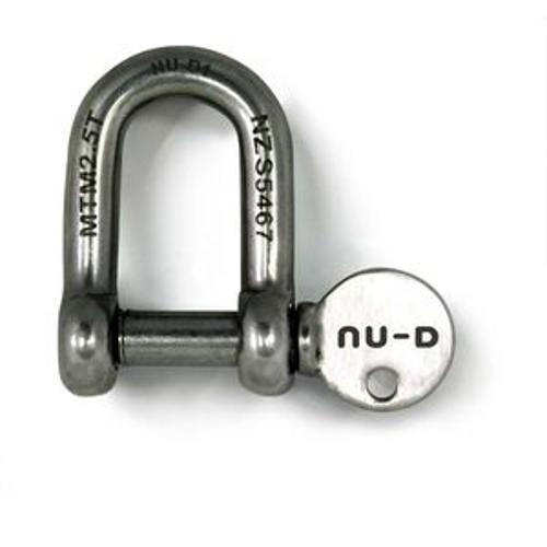 D Shackle Easy Tighten/Loosen T316 - NU-D 10mm 2500kg